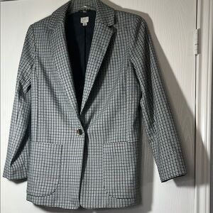 A New Day Women's Gingham Blazer -Size S